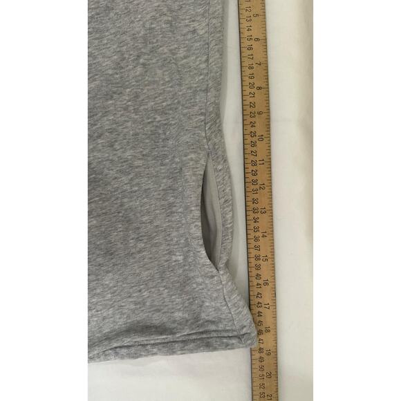 Old Navy Active Large Tall Gray Drawstring Neck Drape Terry Activewear Cardigan - Picture 7 of 7